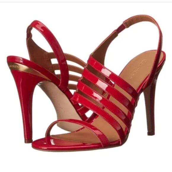 CALVIN KLEIN MARIAN SLINGBACK HIGH HEEL STILETTOS SANDAL G1 - Picture 1 of 16